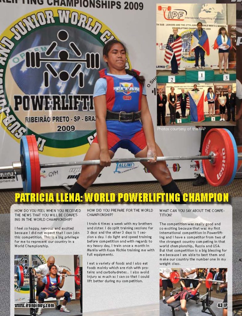 Patricia Llena: Teen Powerlifting Champion 2 IPMAGNov2009 Page 43