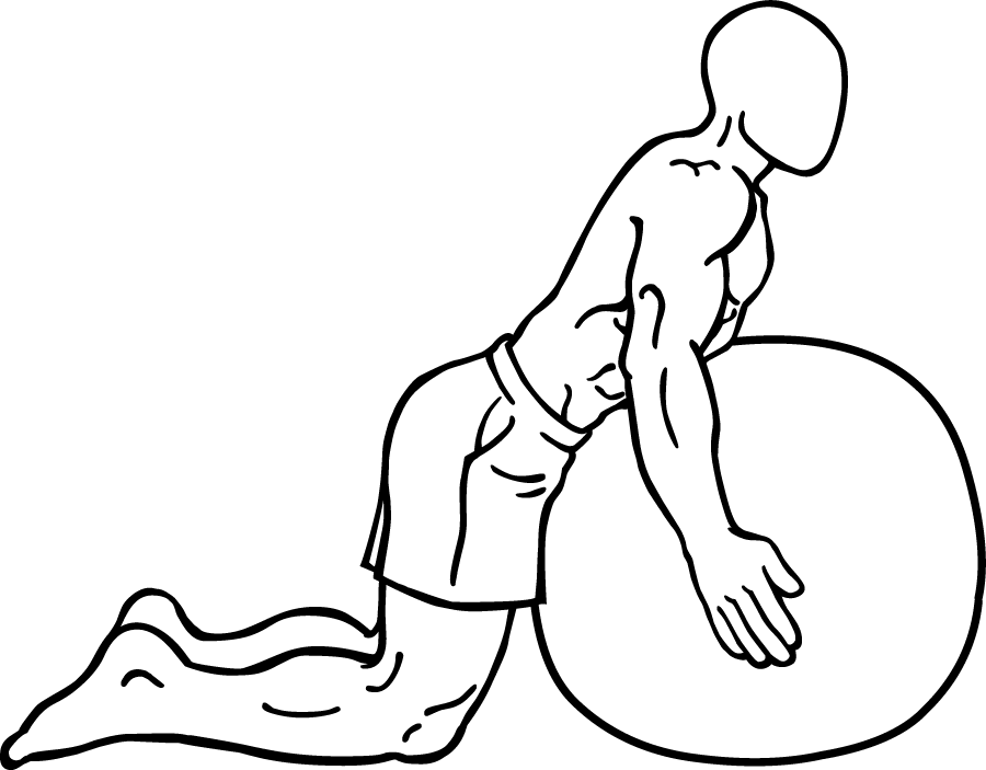 Back Extension on Stability Ball 1 back extension on stability ball 1