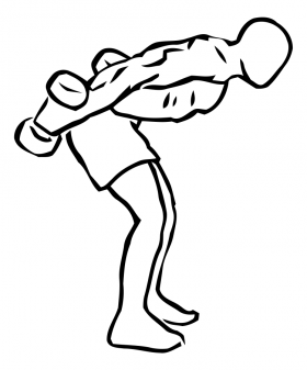 Bent-Over Two-Arm Triceps Extension with Dumbbell 3 bent two arm triceps extension dumbbell2