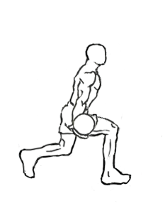 Bicep Curl Lunge with Bowling Motion 5 bicep curl lunge with bowling motion 1