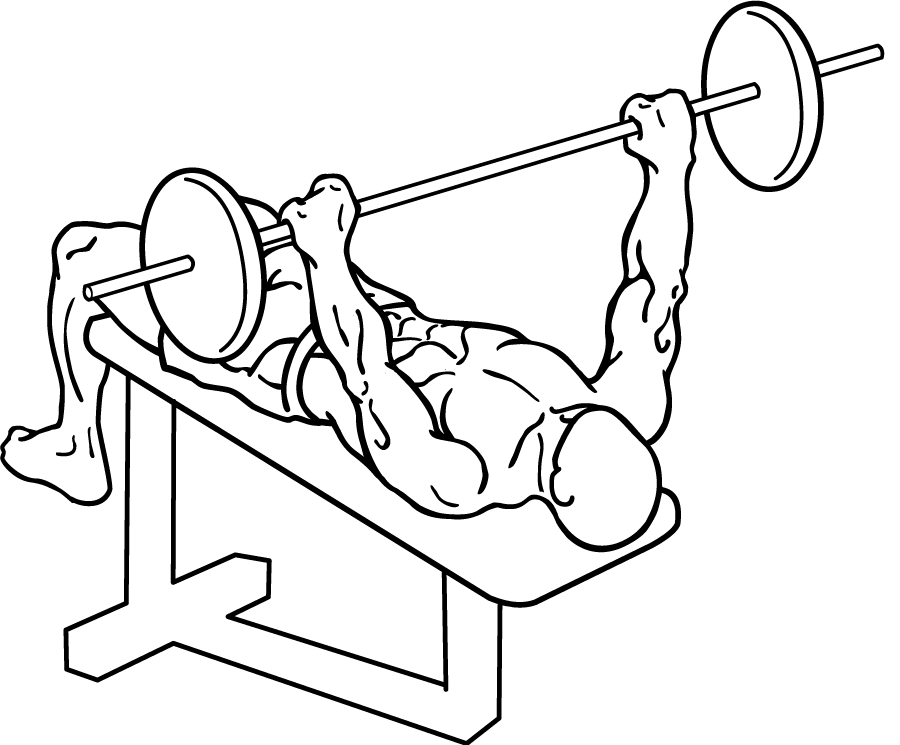 decline barbell bench press 1