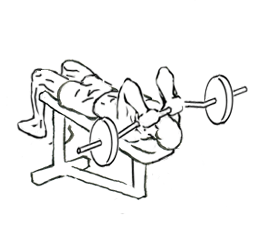 Decline Close Grip Bench to Skull Crusher 4 decline close grip bench to skull crusher 1