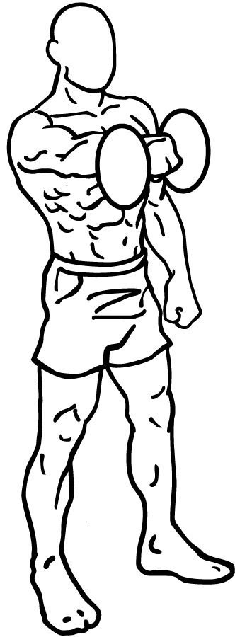 dumbbell front raises 1