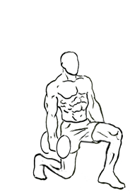 forward lunge with bicep curl 2