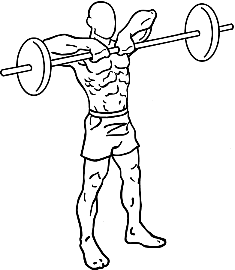 Upright Barbell Rows 1