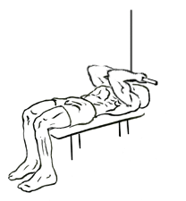 Lying Close Grip Biceps Curls with Cable 2
