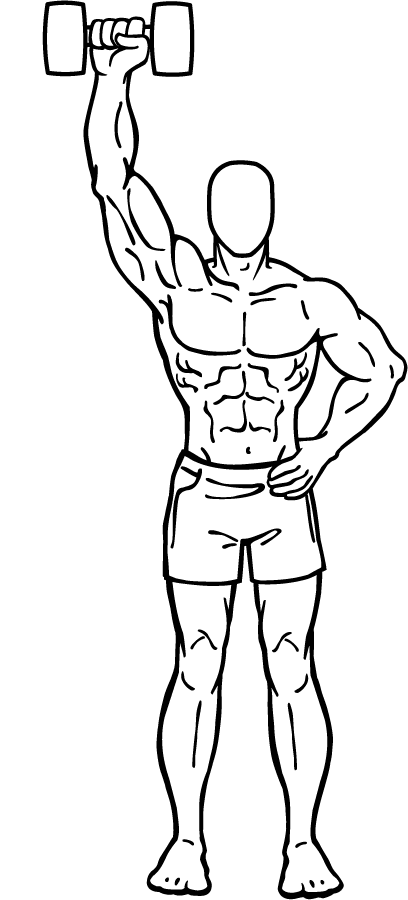 One Arm Dumbbell Shoulder Press 2 One Arm Dumbbell Shoulder Press