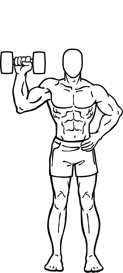 One Arm Dumbbell Shoulder Press 3 One Arm Dumbbell Shoulder Press