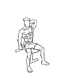 One Arm Triceps Extension with Dumbbell 4 One Arm Triceps Extension with Dumbbell