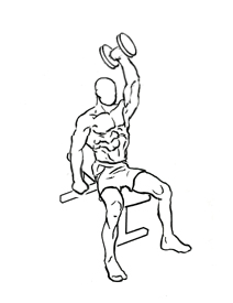 One Arm Triceps Extension with Dumbbell 5 One Arm Triceps Extension with Dumbbell