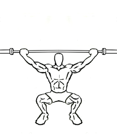 Overhead Squat with Barbell 5 Overhead Squat with Barbell 1