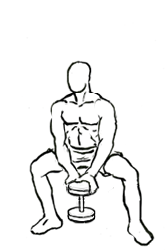 Plié Squat with Dumbbell 1