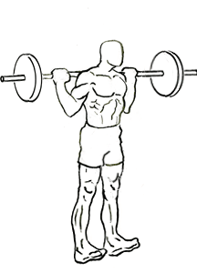 Rocking Standing Calf Raise with Barbell 5 Rocking Standing Calf Raise with Barbell 1