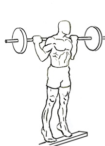 Standing Barbell Calf Raise 5 Standing Barbell Calf Raise 2