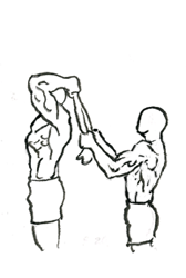 Standing Triceps Extension with Towel 5 standing towel triceps extension 1
