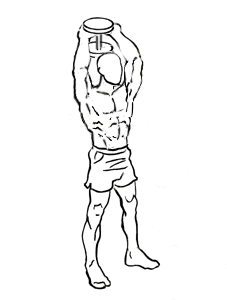 Standing Triceps Dumbbell Extension 4 standing triceps dumbbell extension 2