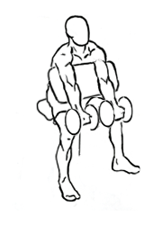 Two-Arm Preacher Curl with Dumbbell 4 Two-Arm Preacher Curl with Dumbbell 1