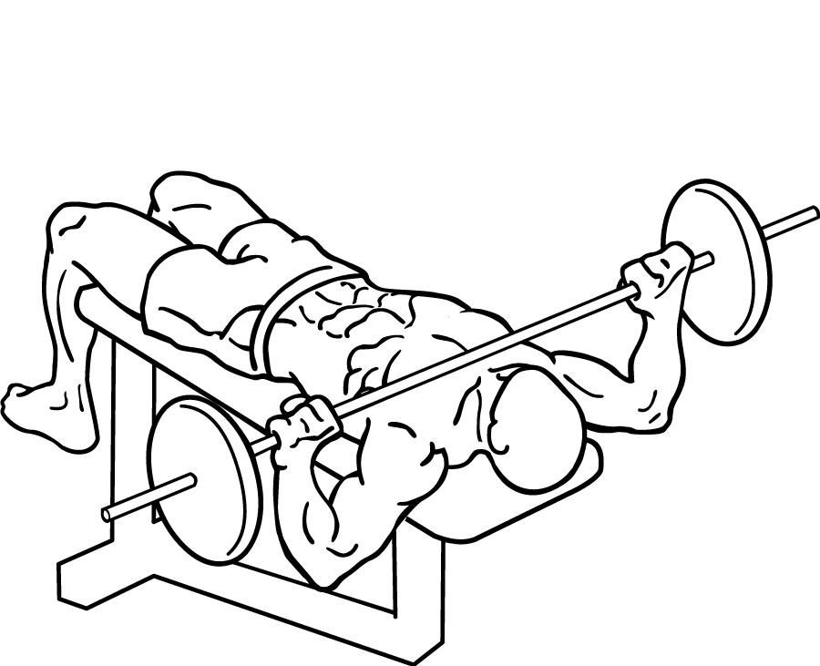 Wide Grip Decline Bench Press 3 wide grip decline bench press 2