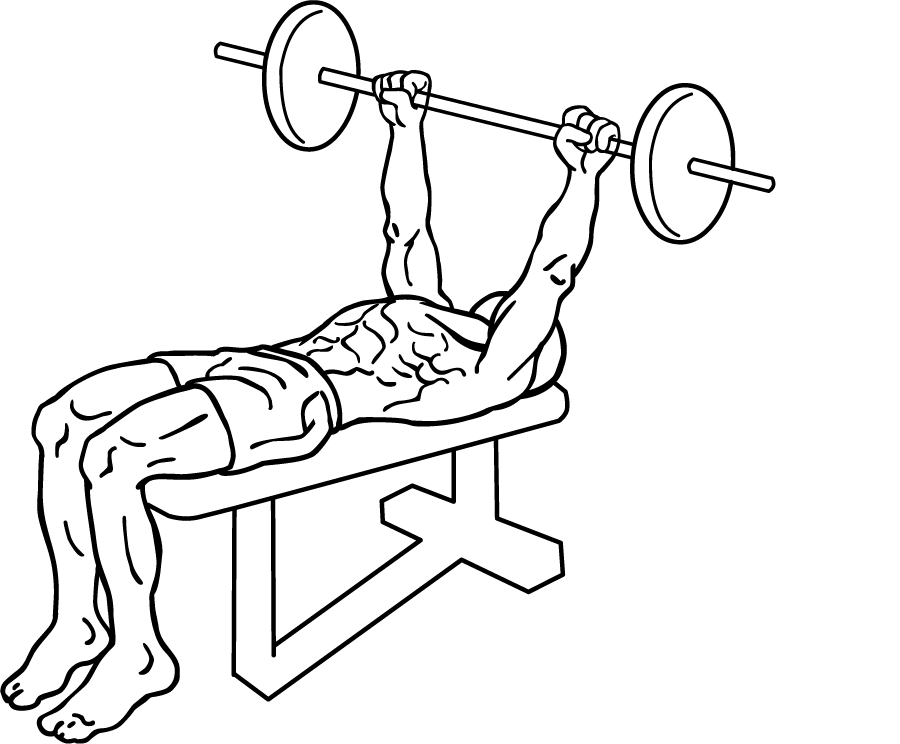Wide Grip Decline Barbell Pullover 2 Wide Grip Decline Barbell Pullover 1