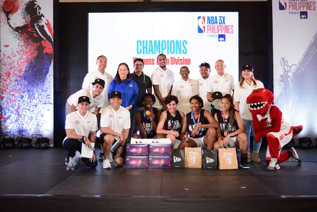 EGS Elite Recaptures Men’s Open Crown in NBA 3X Philippines 2019 presented by AXA 3 National University Uno composed of Lamama Kapinga, Angelica Surada, Jack Animam, and Camille Clarin dominated the Women’s Open category.