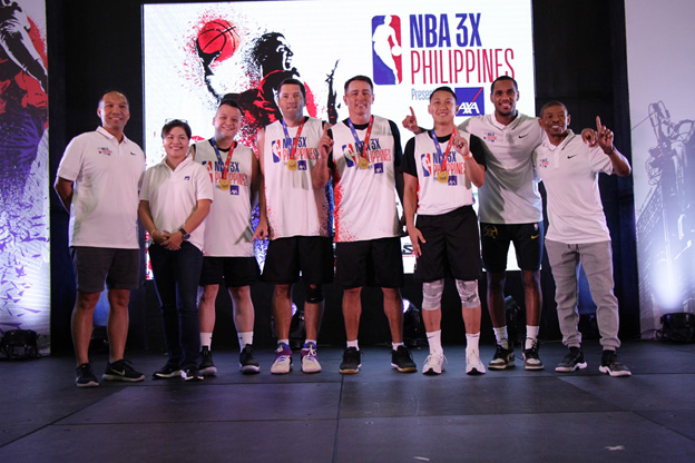 EGS Elite Recaptures Men’s Open Crown in NBA 3X Philippines 2019 presented by AXA 5 Celebrity Division champs Mikko Abello, Dominic Uy, Vince Hizon and Yuri Escueta bring home the gold after besting Nikko Ramos-led Calix Team.