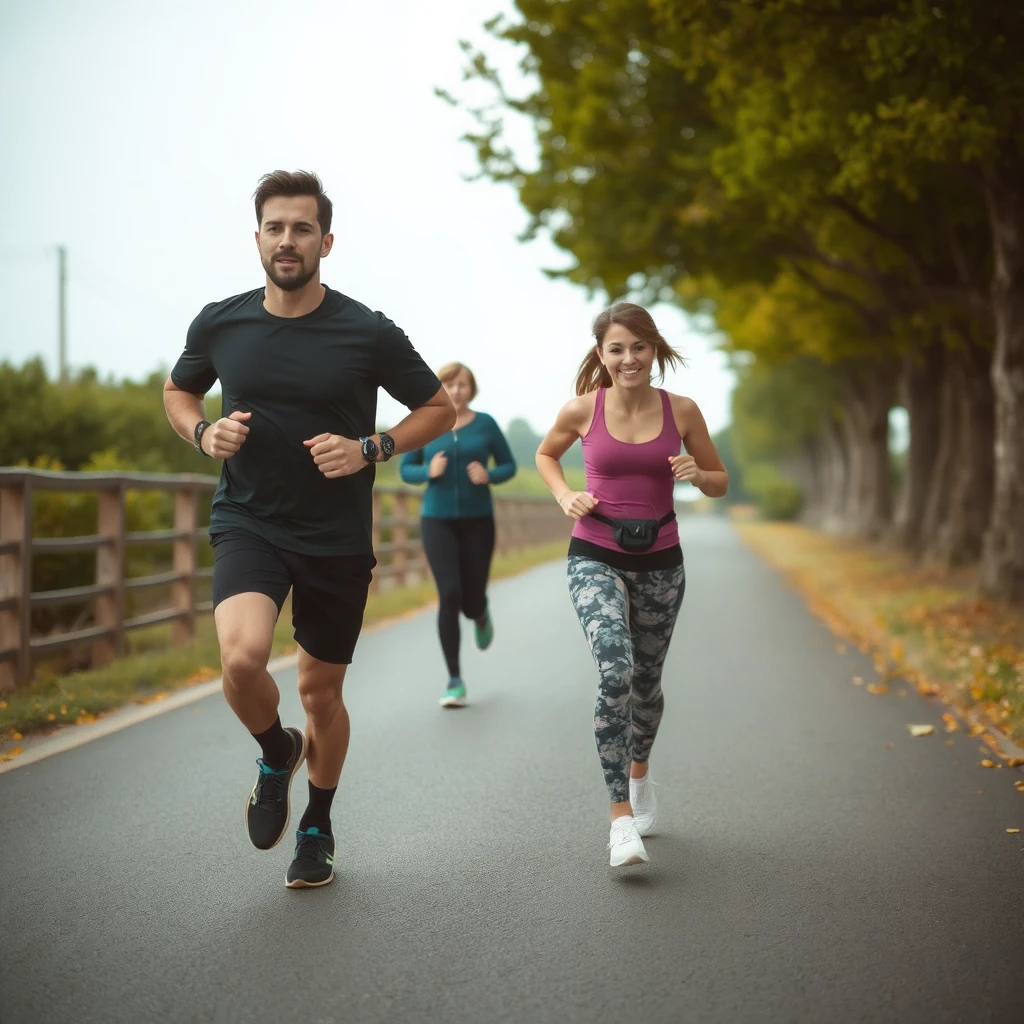 8 Effective Ways to Stay Fit Without a Gym 2 Run with a partner