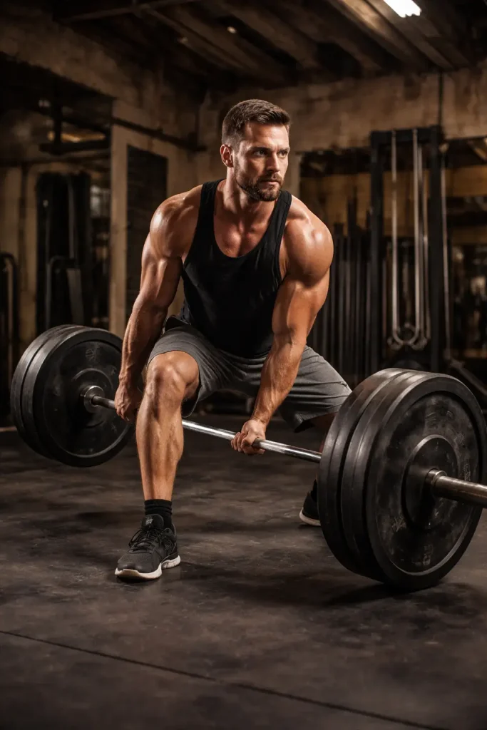 Why the Jefferson Squat Is Making a Comeback 2 Jefferson Squats performed in the gym by a man